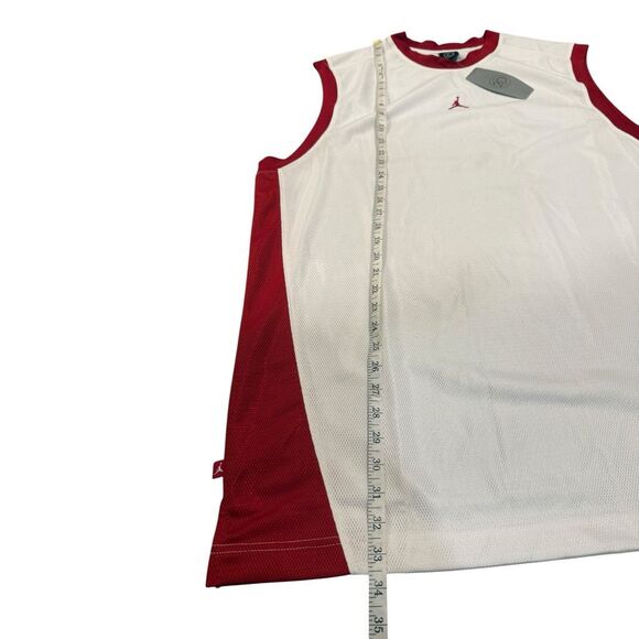 Vintage Jordan Jumpman Jersey Tank Mens XL NWT Red/White - Picture 4 of 7